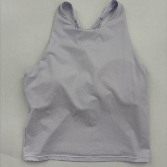 Fabletics Strappy Built-In Bra Tank Lilac Whisper Fitness Gym Padded Medium - Picture 7 of 7